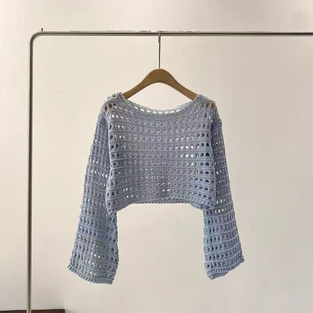 Zomerse dunne gebreide trui vo - Crop Top Crochet recensie en prijs