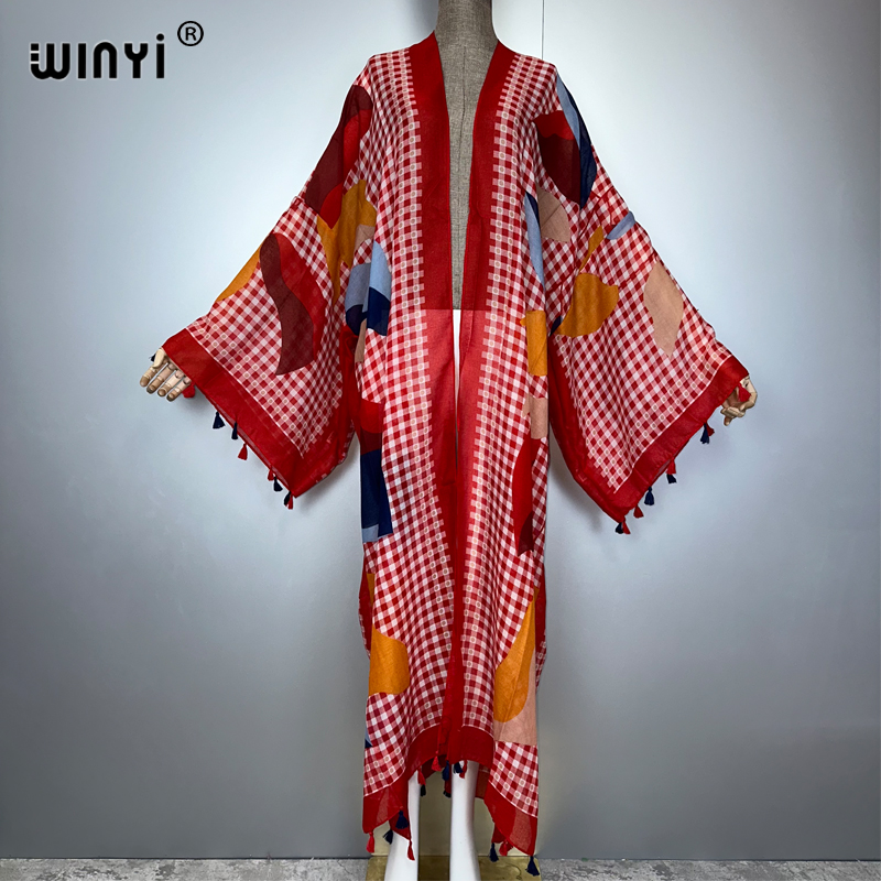 WINYI zomer outfit kimono afri - Cover Up Kaftan recensie en prijs