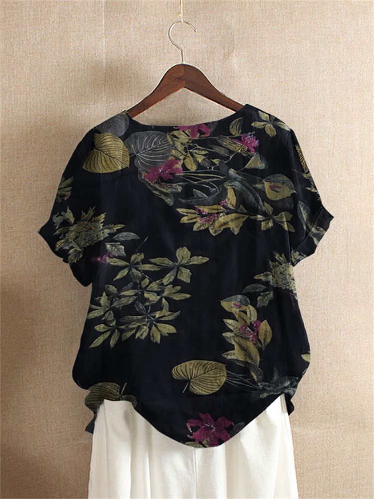 ZANZEA Vrouwen Katoenen Shirt  - Romper Floral Print recensie en prijs